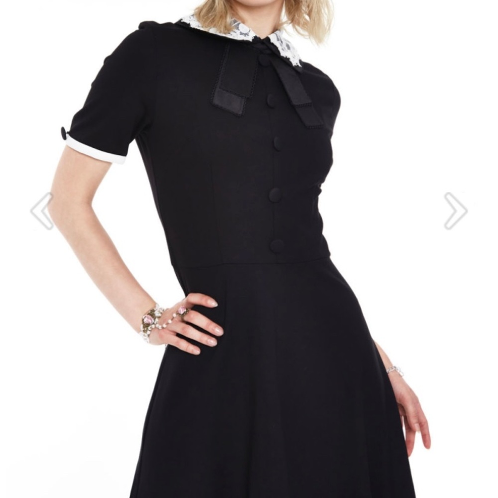 Jawbreaker mood black dress with lace collar